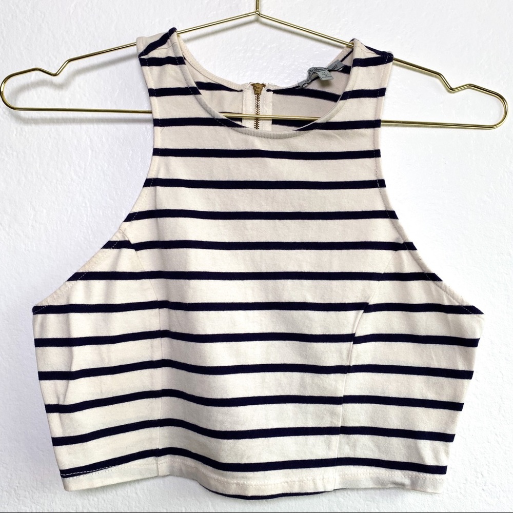 Charlotte Russe Striped Crop Top